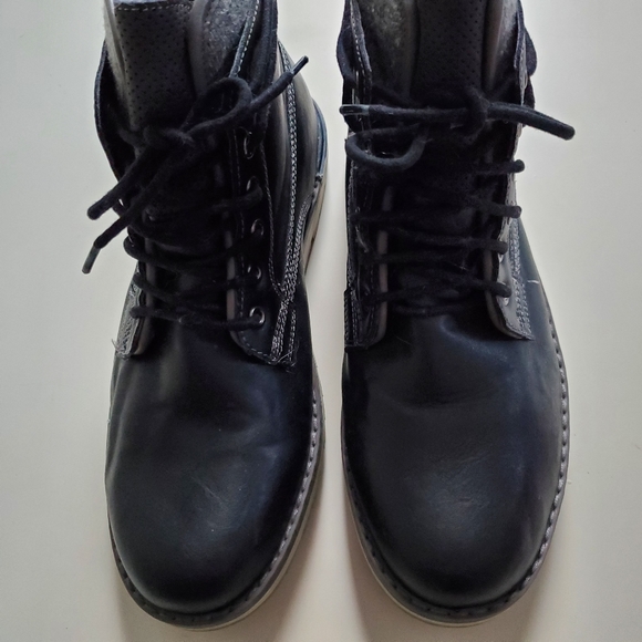 Sonoma Black Lace up Ankle Boots - Picture 5 of 10